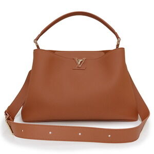 Louis Vuitton Capucines Souple Bag 2way Crossbody Bag Calfskin Brown